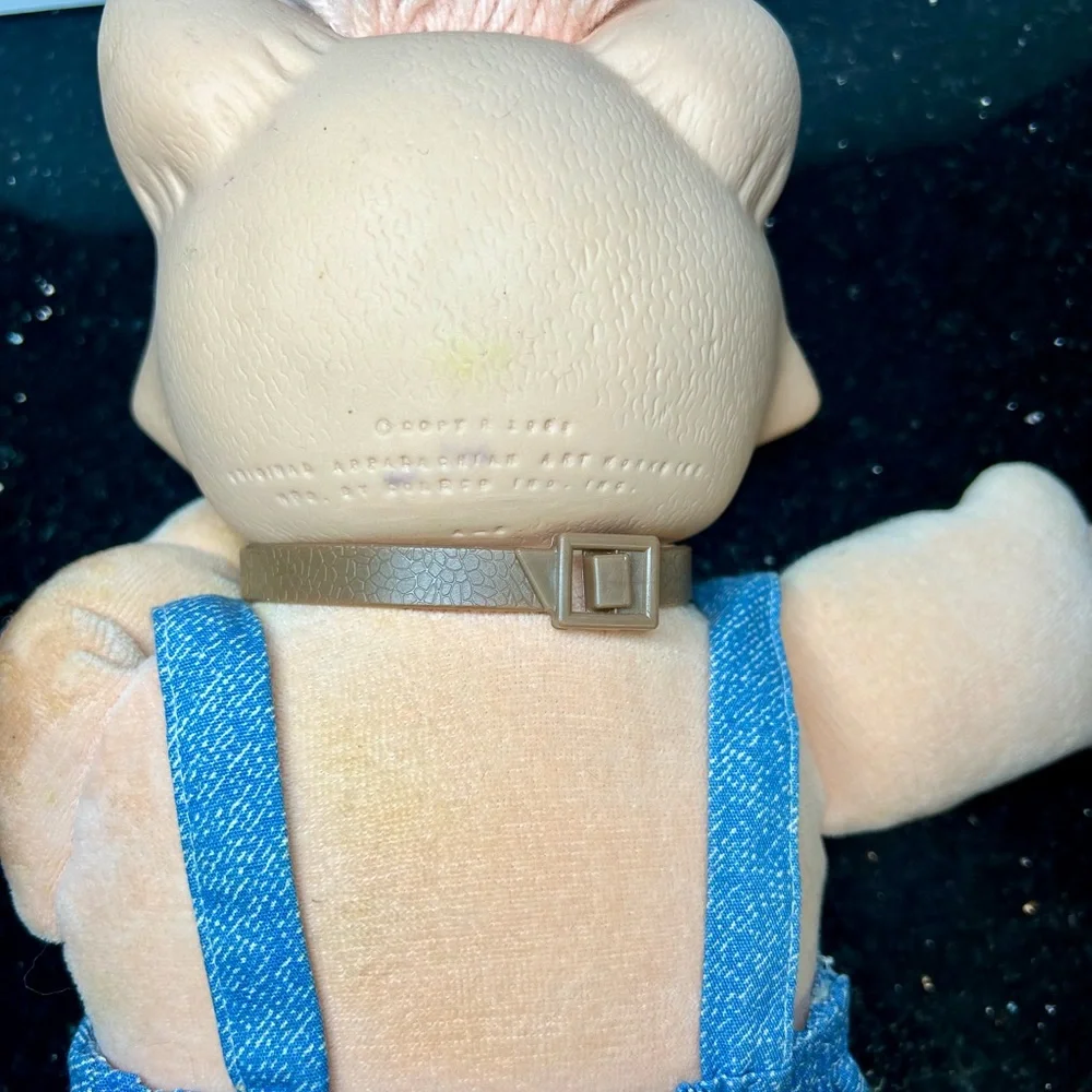 1988 vintage Cabbage‎ Patch Kids BAH Bah Doll with Denim Outfit